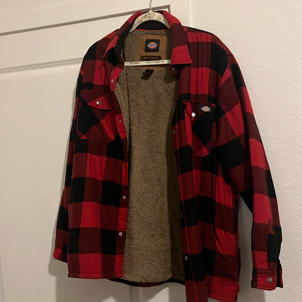 Dickies Flannel Jacket Red Large